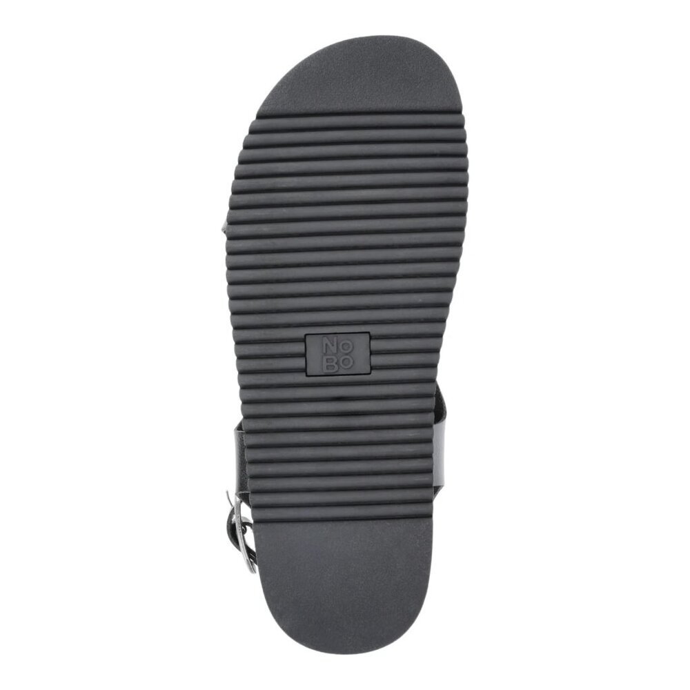 No Boundaries Women's X-Strap Toe Loop Sandals, Size 7, Black, Medium Width - Picture 4 of 5